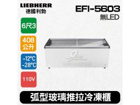 德國利勃LIEBHERR 6尺3 弧型玻璃推拉冷凍櫃408L (EFI-5603)冰淇淋櫃無LED燈
