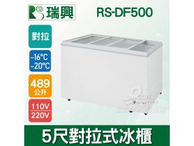 瑞興 5尺500L對拉式玻璃冷凍冰櫃RS-DF500